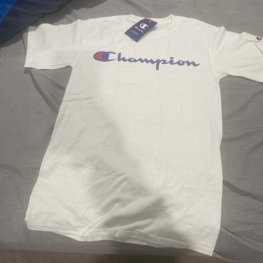 White Champion shirt